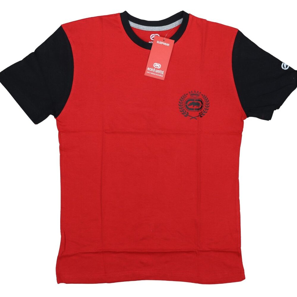 Ecko Short Sleeve Crew Neck Rhino Graphic Mens Sleep T-Shirt NWT Small Red